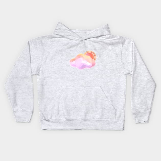 Sun Behind Cloud Kids Hoodie by HaydenWilliams